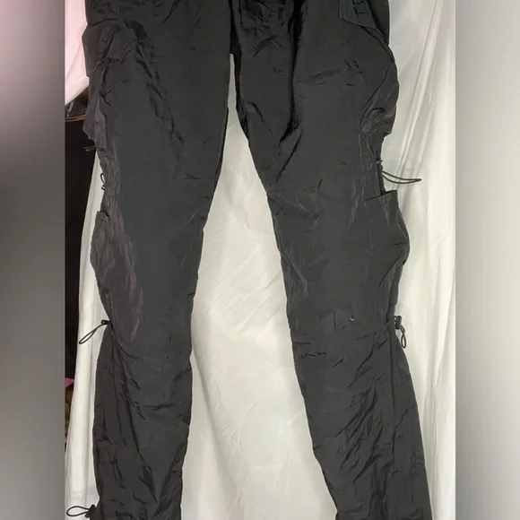 Like New The Chloe Nylon parachute pants by Garage size small in black, sold out - Picture 5 of 13